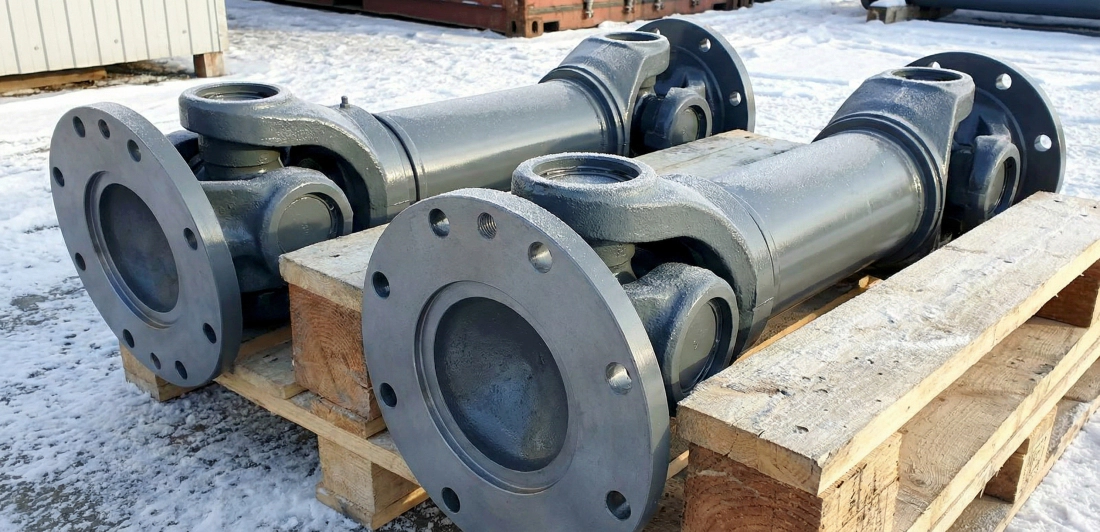 Industriell drivaxel3 Sprängskiss av marin drivaxel med högt vridmoment