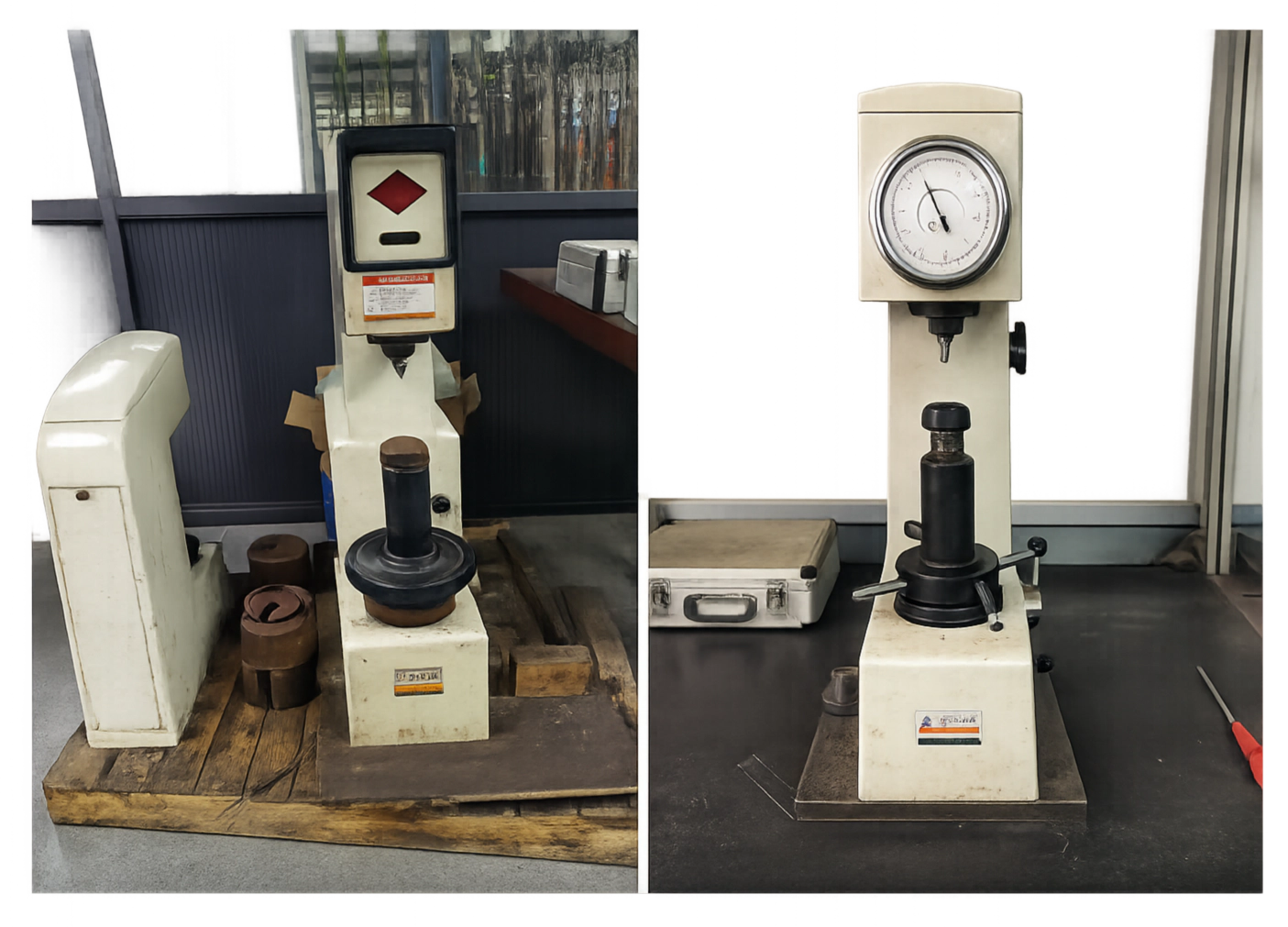 Rockwell and Brinell hardness testing machine